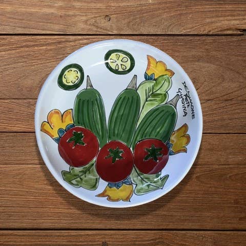 Ceramiche De Simone - Wholesale Dinner Plate - De Simone Plate for Giusina "Magical Summer"3