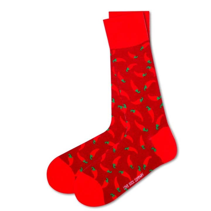 Love Sock Company – Großhandel Socken - Unisex – Red Hot Chili Pepper Socken Burgunder (Unisex)4