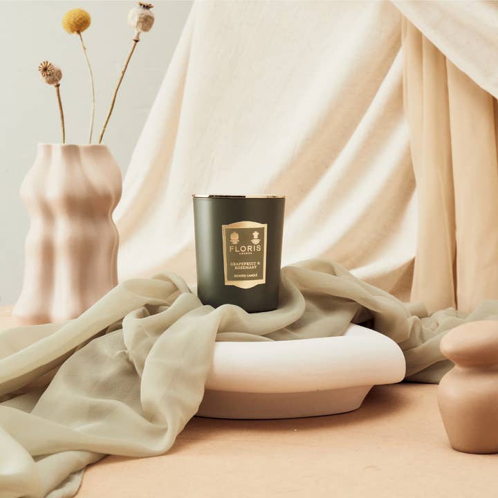 Floris London - Wholesale Jar/Filled Candle - Grapefruit & Rosemary Scented Candle3