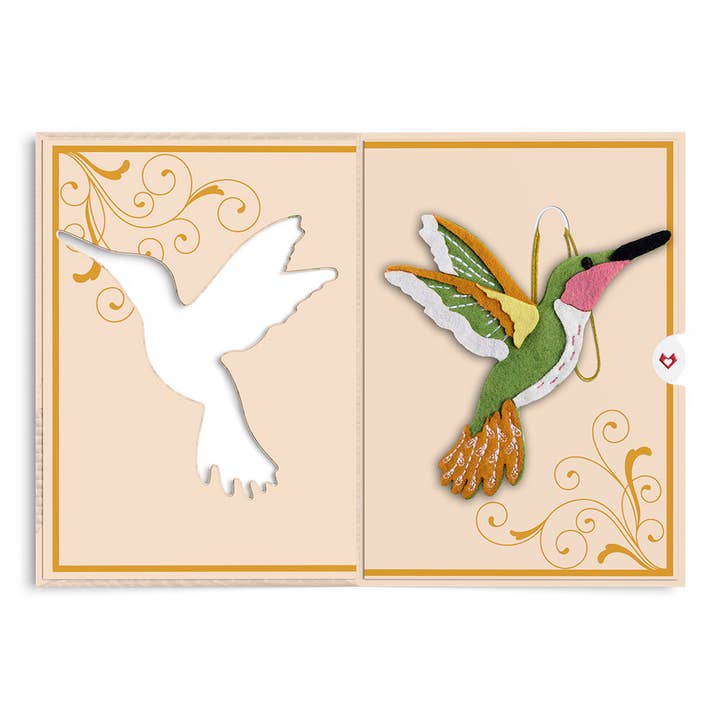 Lovepop Cards - Wholesale Everyday Greeting Card - Serene Hummingbird HeartFelt Charm Card™ 5x7"7