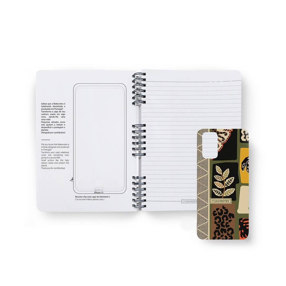 MAKENOTES - Wholesale Notebook - A5 spiral notebook 80 sheets TROPICAL VIBES1