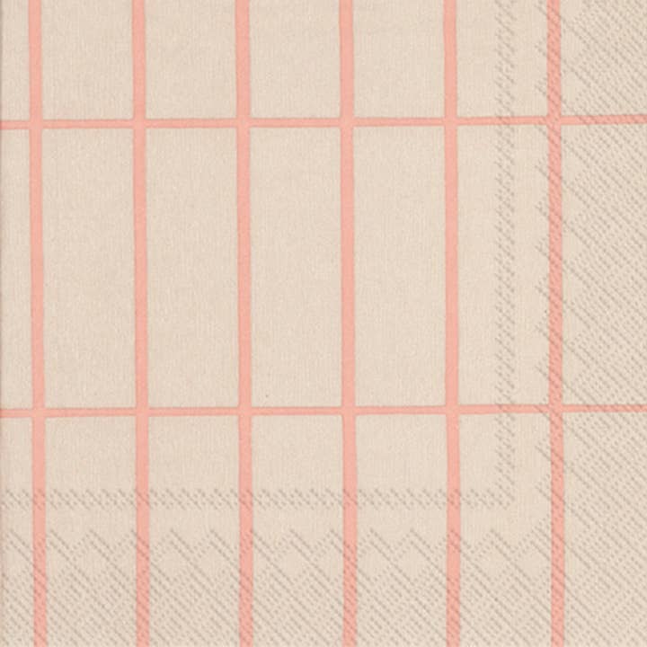 Paper Lunch Napkin 20 Ct Tiiliskivi Linen Rose Marimekko for wholesale by Boston International