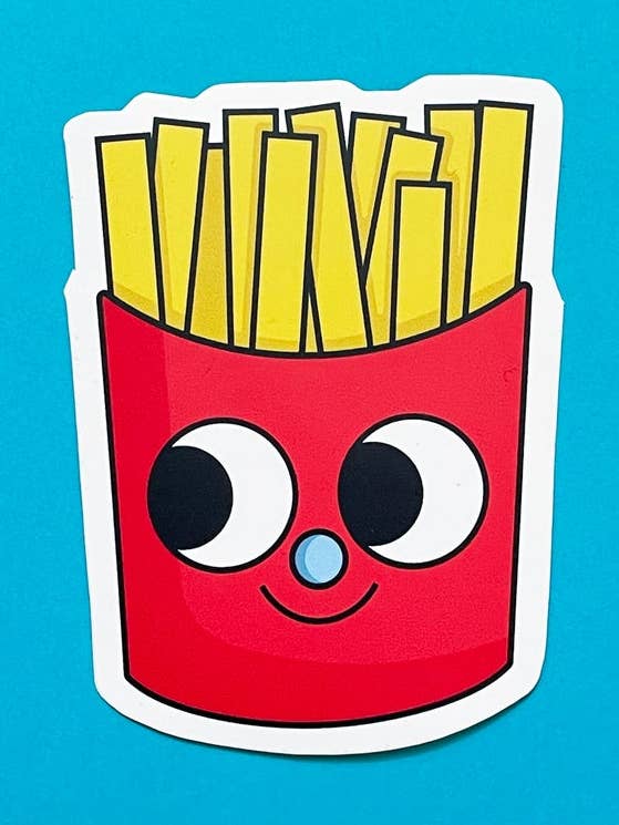 French Fries Sticker for wholesale by Goodies Ultra Fun Company