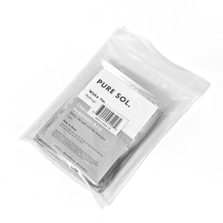 PURE SOL. - Vente Masques de traitement yeux - Masque pour les yeux Wake Up Charcoal + Acide hyaluronique - 1 paire6