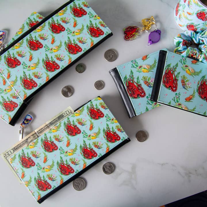The Slug And Kraken - Wholesale Wallet - Women's - Rockabilly Octopus Wallet, Octopus and reef wallet5