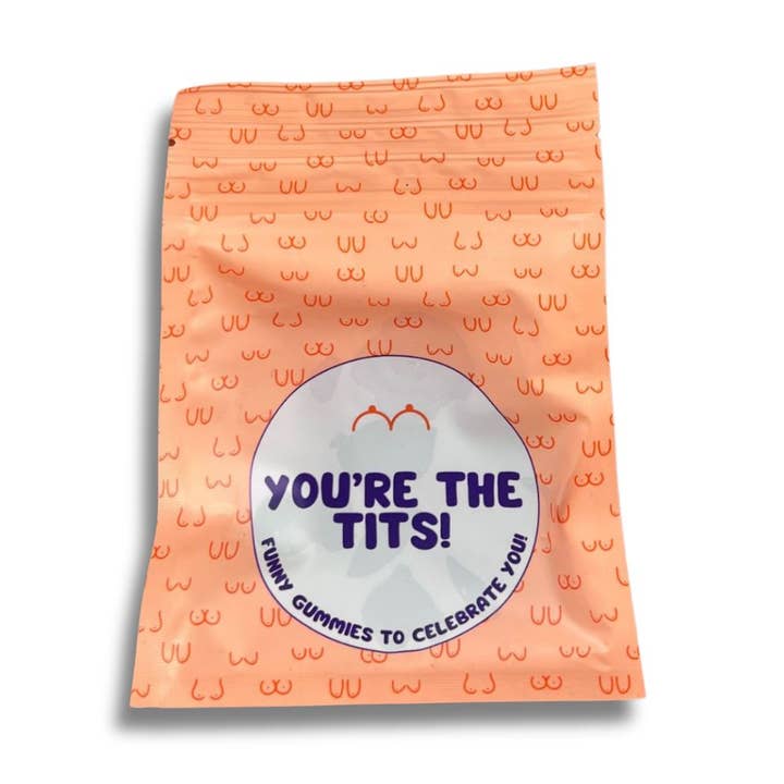 Rain Parade Gifts, Gags, and Novelties - Wholesale Gag Gift/Novelty Gift - You're The Tits! Funny Gummies