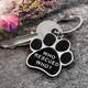 Joyful Sentiments - Wholesale Keychain – Unisex - Who Rescued Who Paw Print Stainless Steel Pet Rescue Keyring1