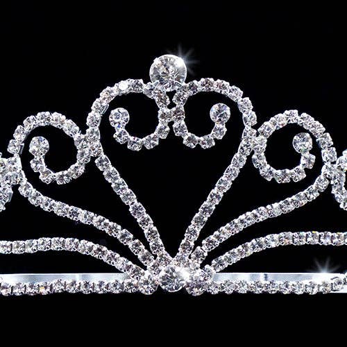 #15943 - Joining Wave Heart Tiara for wholesale by Bridal Store Jewelry