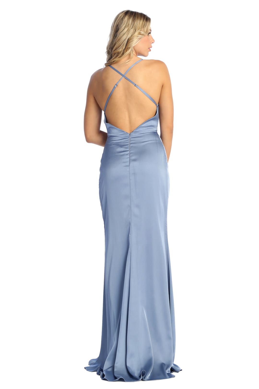 LA Merchandise - Wholesale Gown - Women's - Sexy Satin Dress with Exposed Back - LA189910