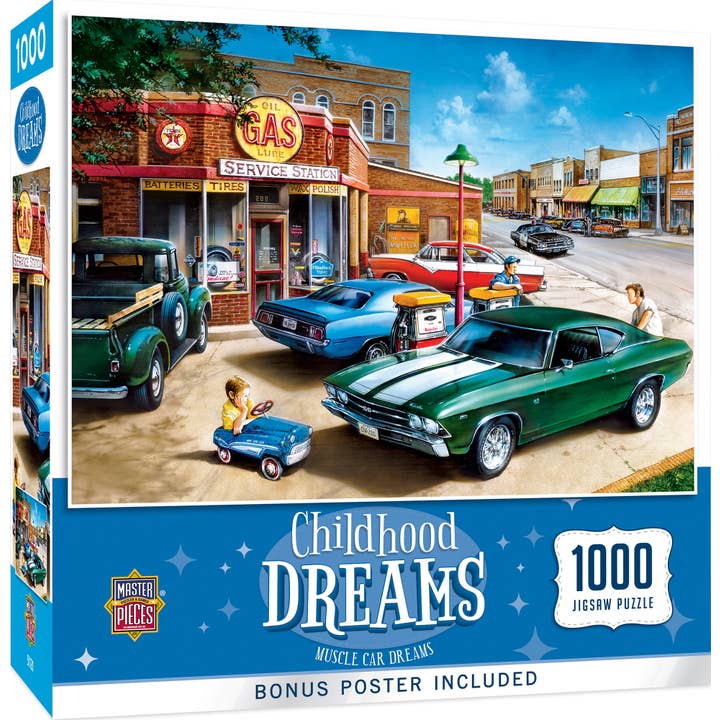 Childhood Dreams - Muscle Car Dreams 1000 Piece Puzzle for wholesale by Masterpieces Puzzles