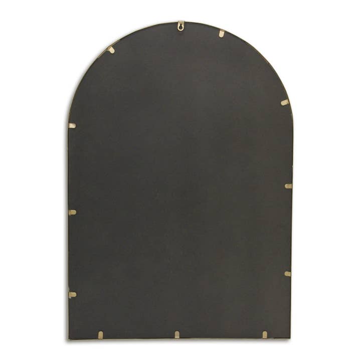 HomeRoots - Wholesale Vanity Mirror - 34" Gold Metal Beaded Arch Accent Mirror5