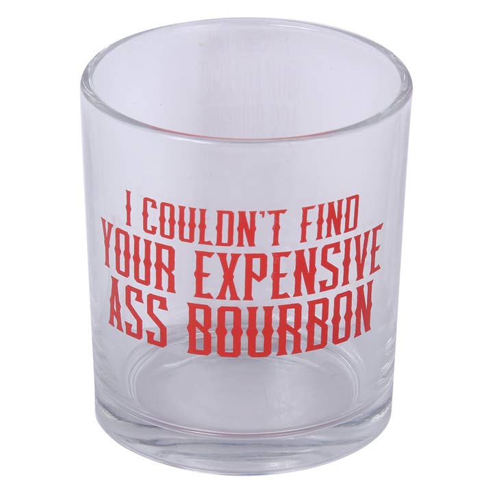 Expensive Ass Bourbon Christmas Rocks Glass for wholesale by Barrel Down South