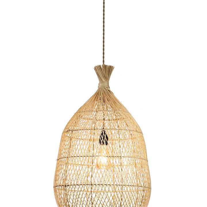 ELE Light & Decor - Wholesale Chandelier/Hanging Light - Handmade Rattan Teardrop Pendant Light1