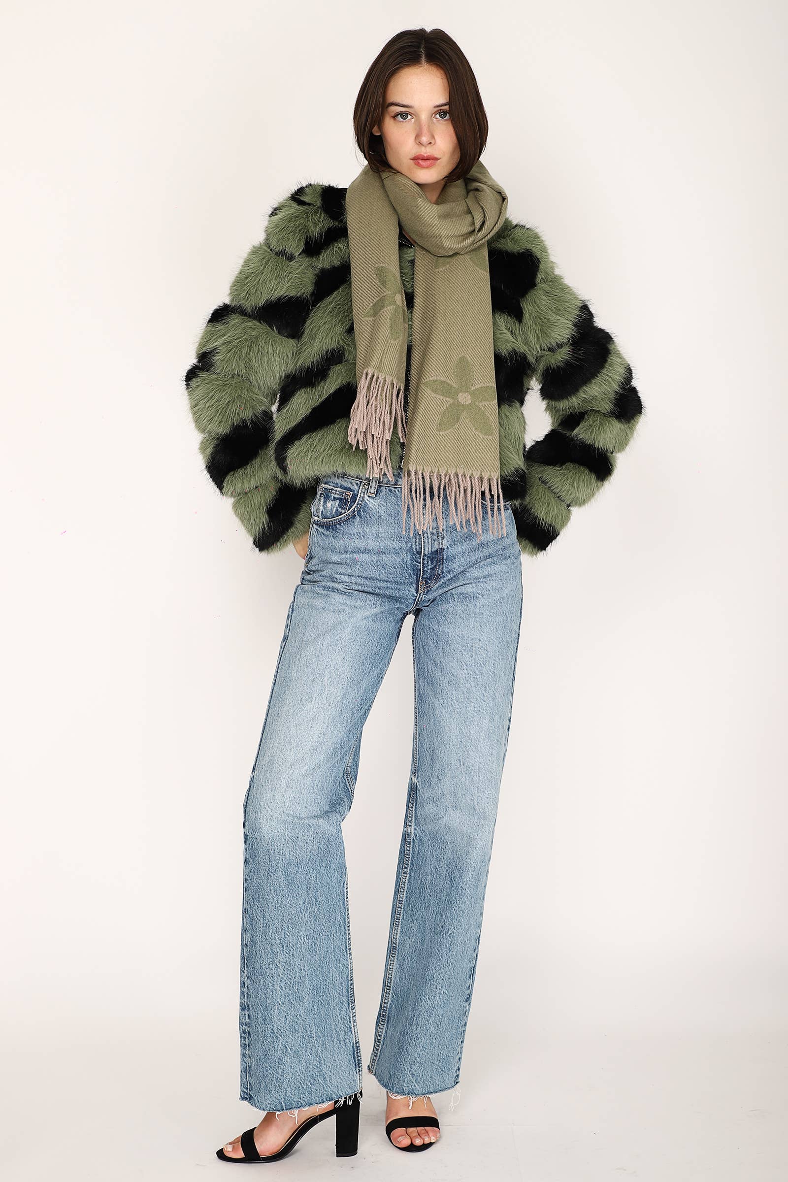 JAMILLA - Wholesale Fur/Faux Fur Coat - Women's - GIACCA ECOPELLICCA YV044213