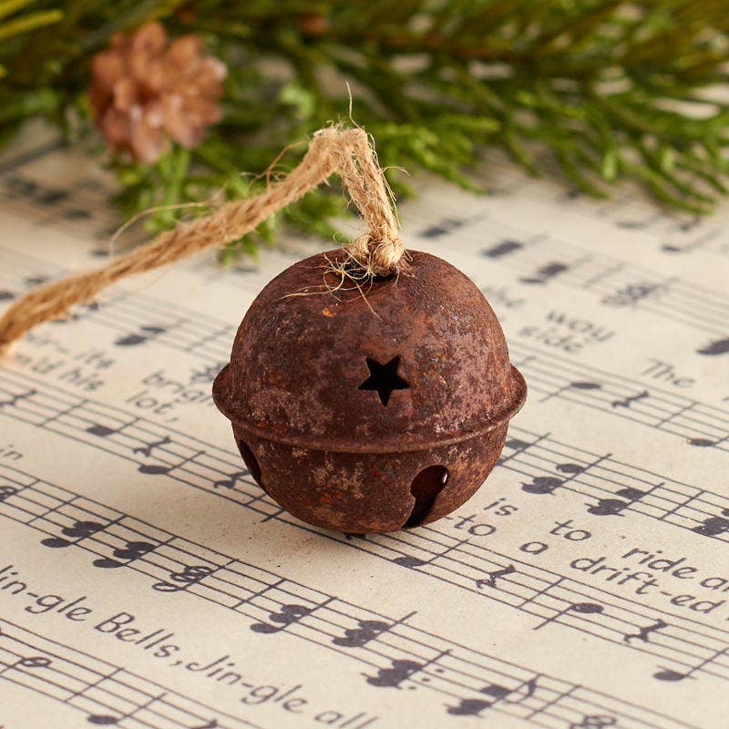 Factory Direct Craft - Wholesale Ornament Set - 1-1/4" Rustic Sleigh Jingle Bell Ornament 0