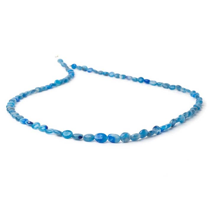 Beads of Cambay - Vente Perle - Perles ovales unies en afghanite de 4 à 8 mm, 18 pouces, 81 pièces AAA2