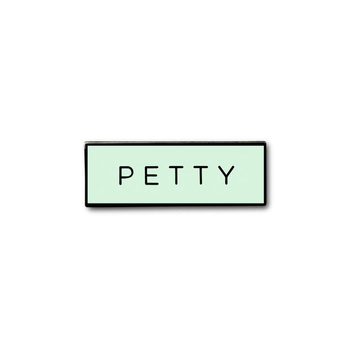 On Point Pins – wholesale Lapel pin/button – PETTY Meme (Glow in the Dark) Lapel Enamel Pin