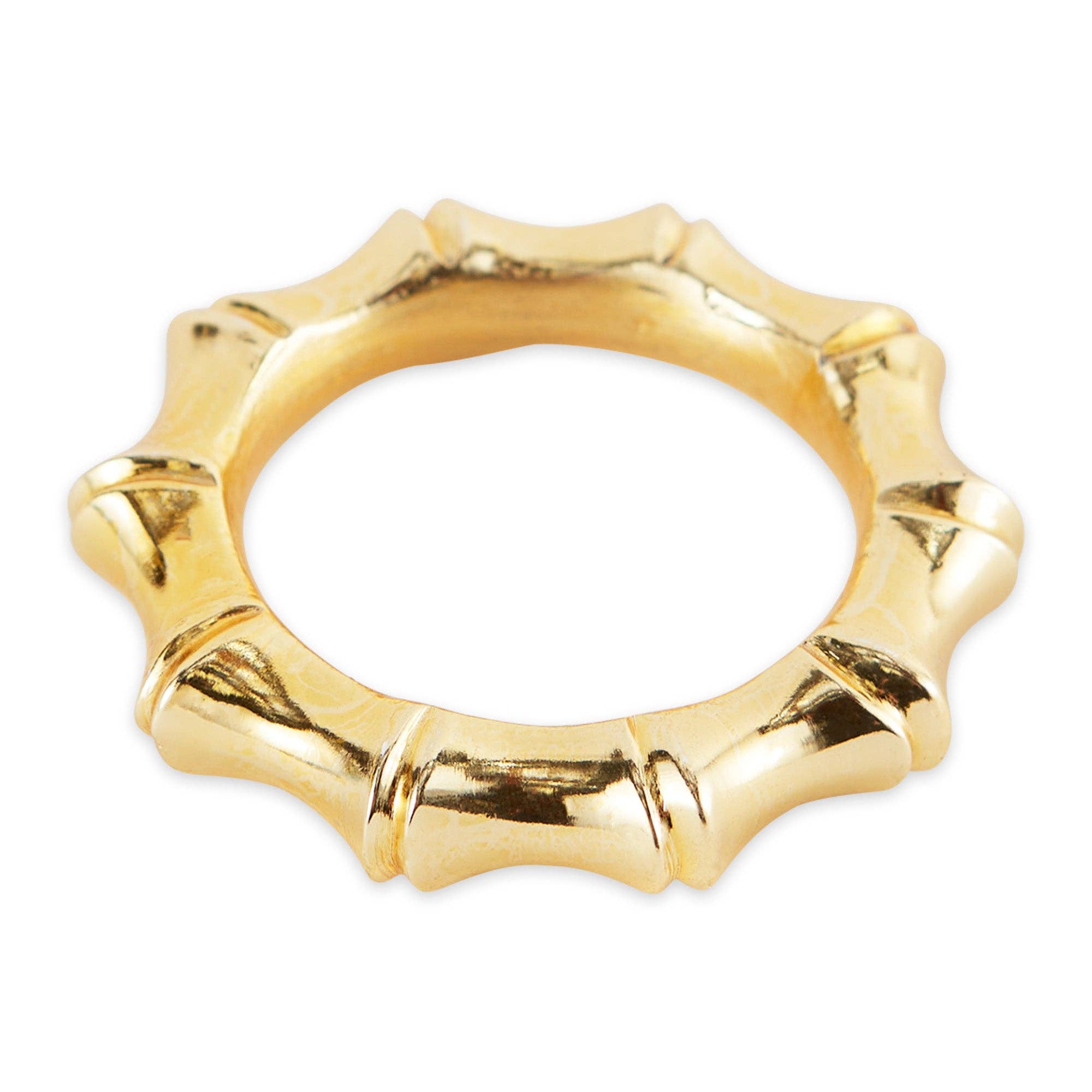 Design Imports - Wholesale Napkin Ring - Gold Bamboo Napkin Ring0
