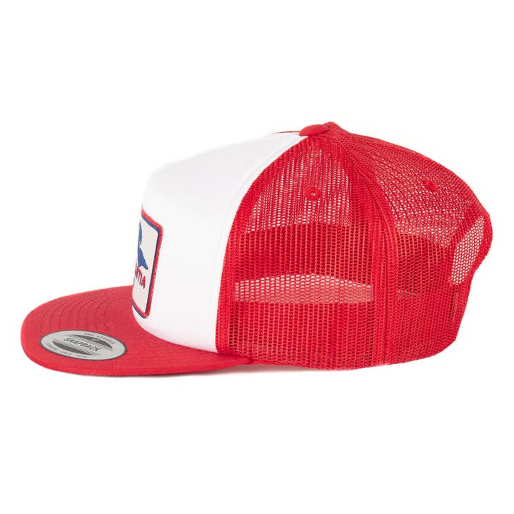 Snapback pet rood/wit - Hill patch voor wholesale door Parlementia