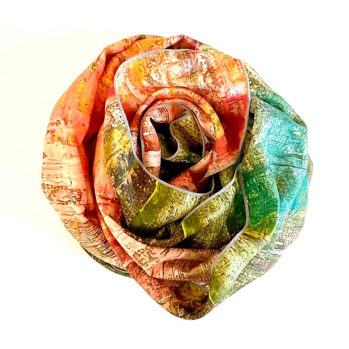 Sjaal met saffraan verte voor wholesale door Delisch Jewelry & Accessories