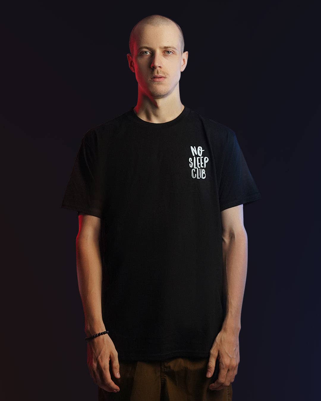 RAVE Clothing – wholesale Screen printed t-shirt – Men′s – No Sleep Club t-shirt in black10