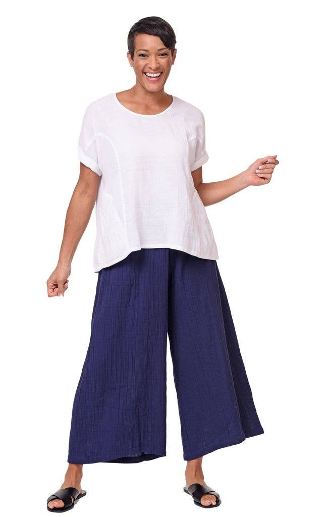 Tulip Clothing – T-shirt – Mulher por atacado – VCG655 Top de Destino em Branco*2