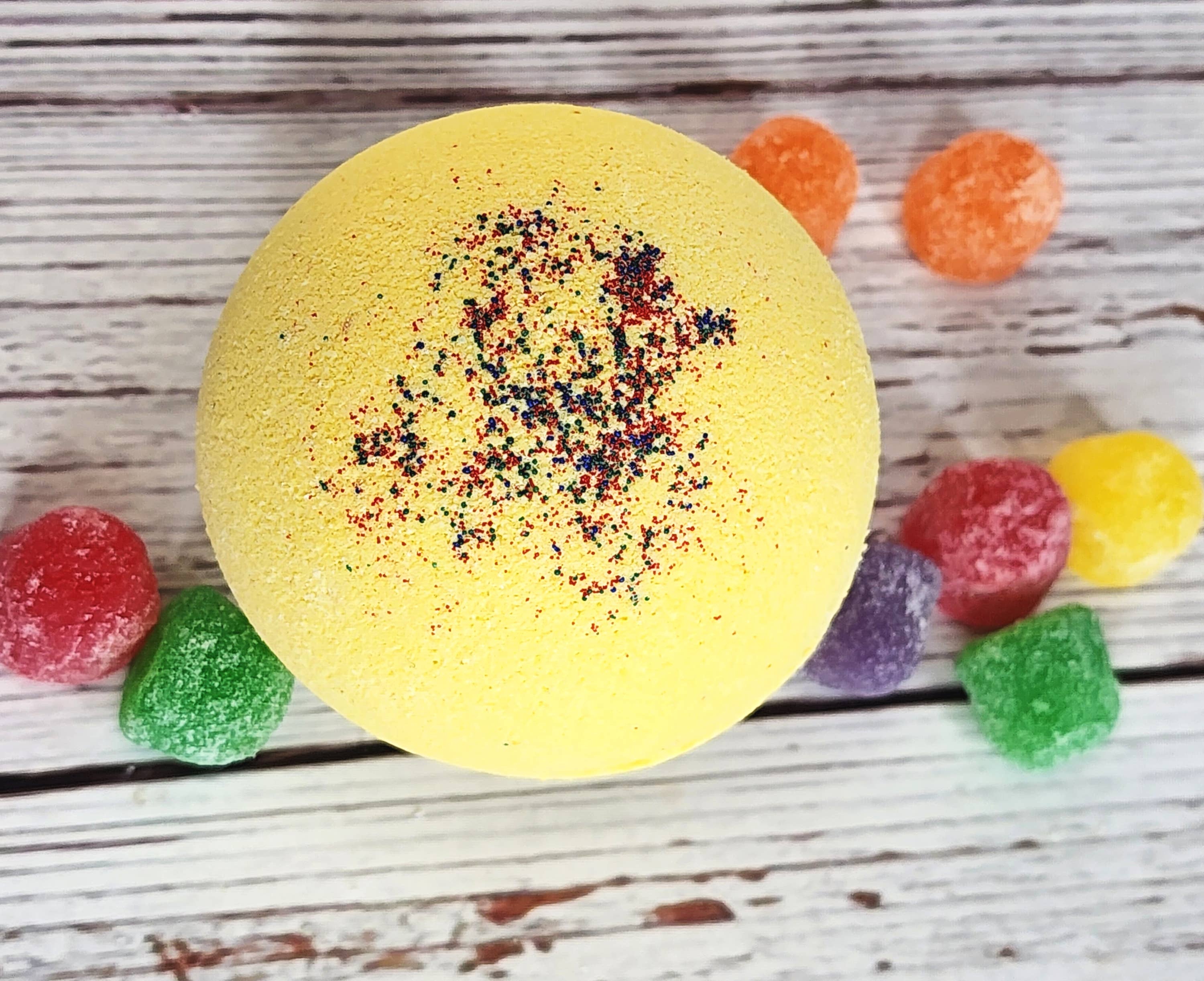 Glow Body and Soul - Wholesale Bath Bomb/Fizz - Gumdrops and Lollipops  Bath Bomb Fizzy Moisturizing Bath Bomb1