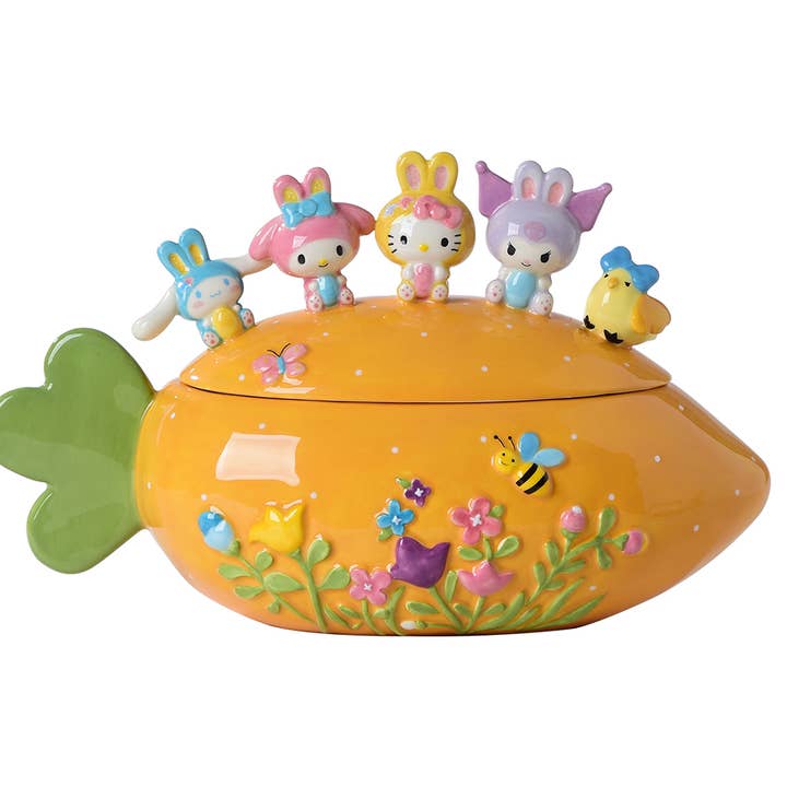 Blue Sky Clayworks - Wholesale Cookie Jar - Hello Kitty and Friends Easter Candy Bowl