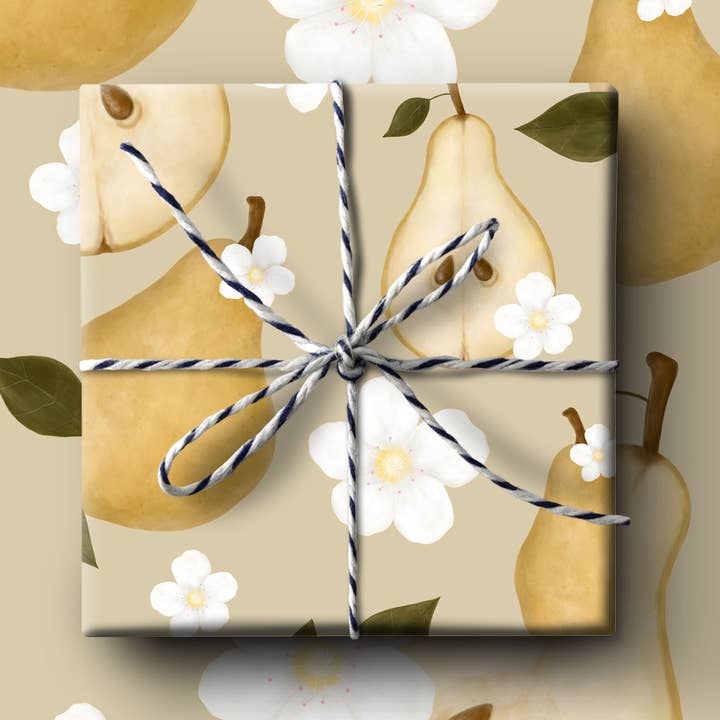 k.Patricia Designs – Großhandel Geschenkpapier in Bögen – Geschenkpapier mit Birnen0