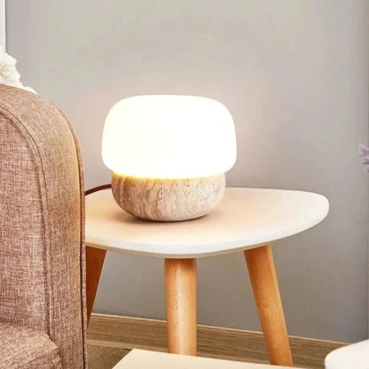 Kiyo Home - Wholesale Accent/Desk Lamp - Stone Mushroom Lamp2