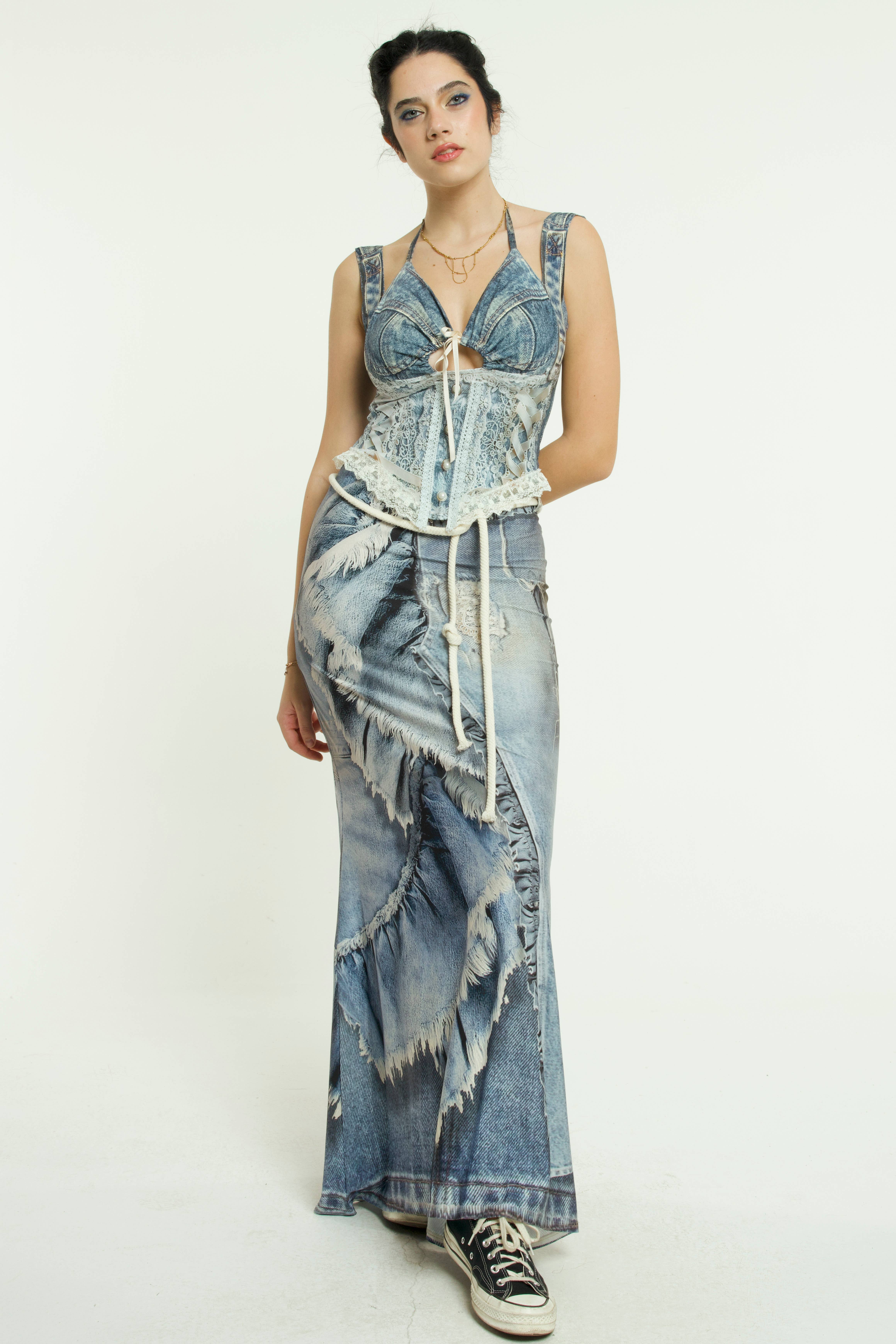 IPNG Design - Wholesale Skirt - Women's - Skirt Mermaid Layered - Jeanious11