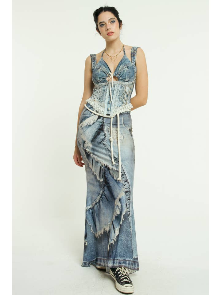 IPNG Design - Wholesale Skirt - Women's - Skirt Mermaid Layered - Jeanious11