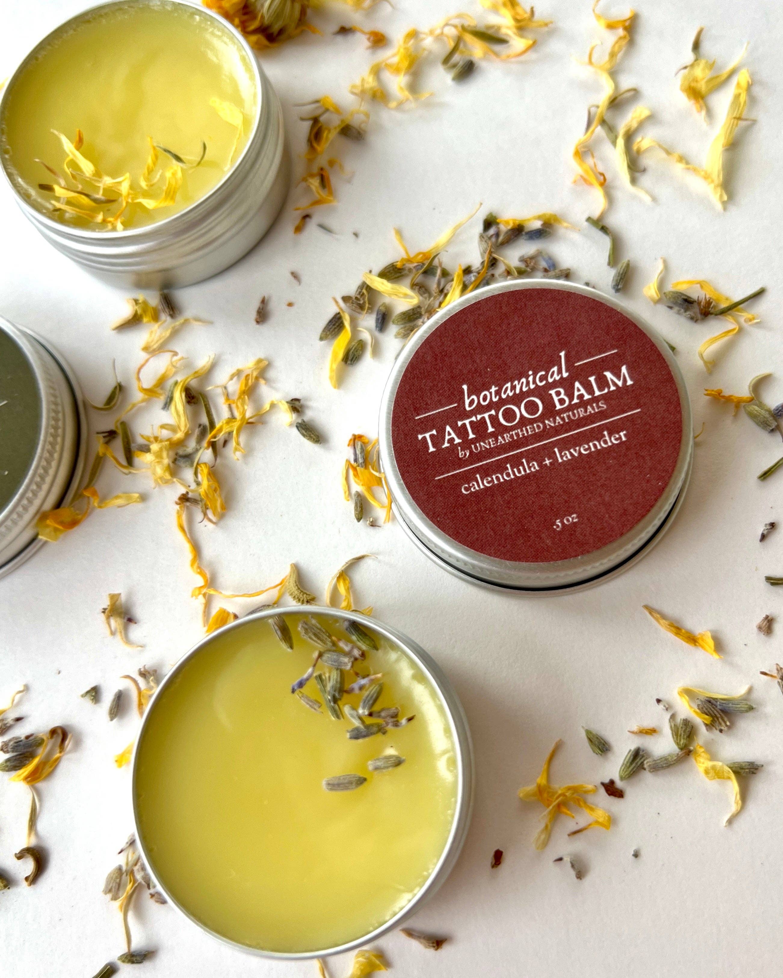 Unearthed Naturals - Wholesale Tattoo Ointment/Care - Botanical Tattoo Balm - Calendula Salve6