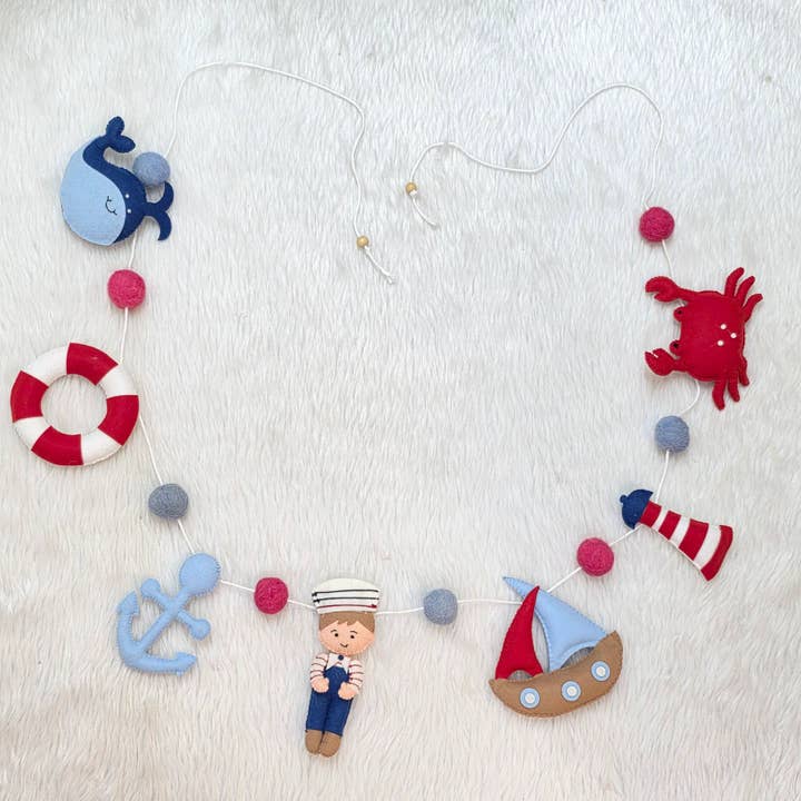 Capitaine Mignon Guirlande/Banderole pour la vente par Ash and Vi