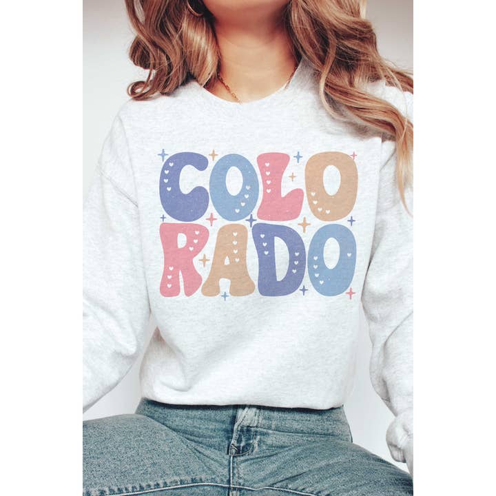 Sweat-shirt graphique RETRO COLORADO pour la vente par A. BLUSH CO
