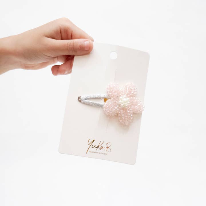 Yuko B - Wholesale Hair Clip - Kids - Rose Hair Clip - Paris Collection