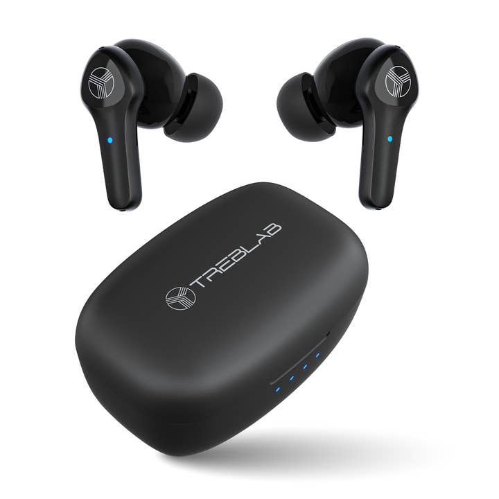 Black TREBLAB X9 Pro - Active Noise Cancelling Earbuds for wholesale on Faire8