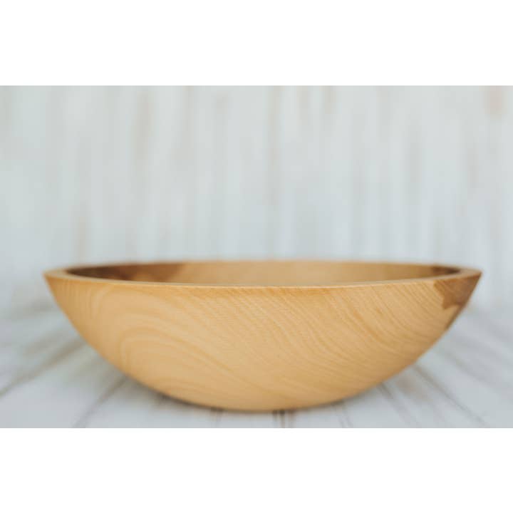 Faia - Natural - Tigela/Acabamento a Óleo de 15" por atacado de Holland Bowl Mill