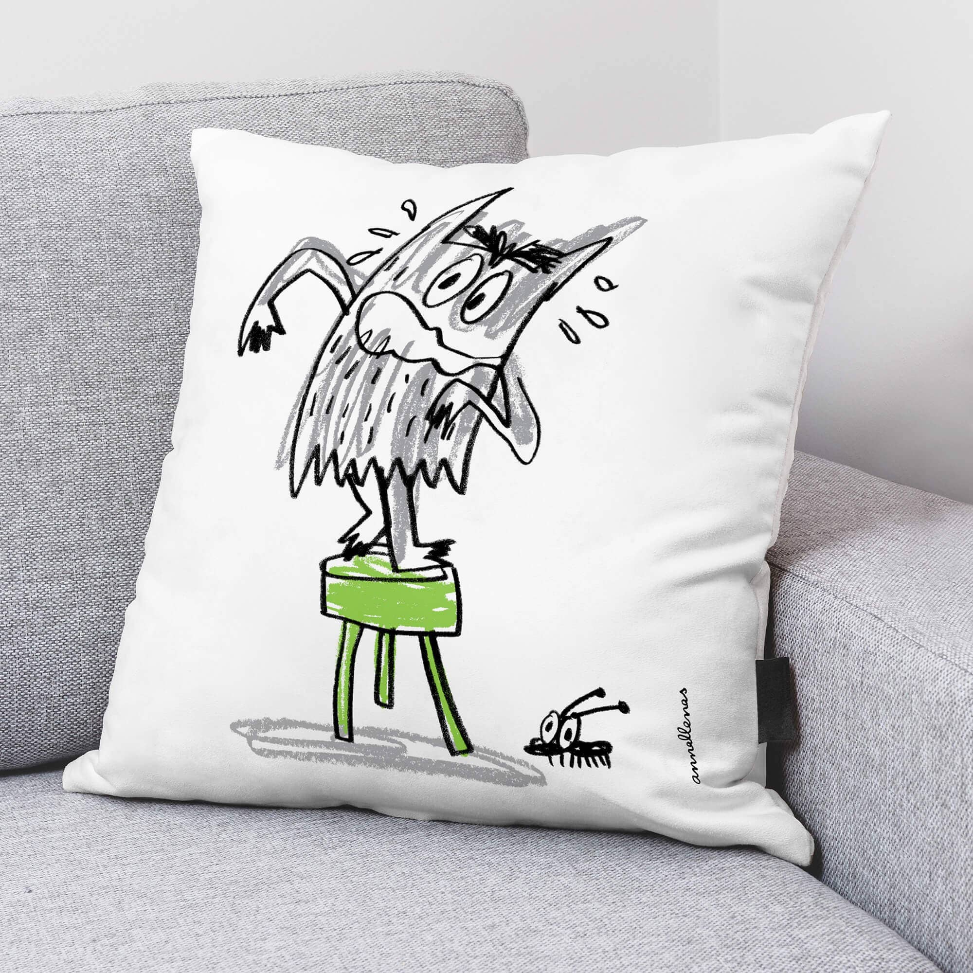 SG HOGAR - Wholesale Throw Pillow Cover - 100% Cotton Cushion Cover 50X50 Cm Miedos In Spanish2