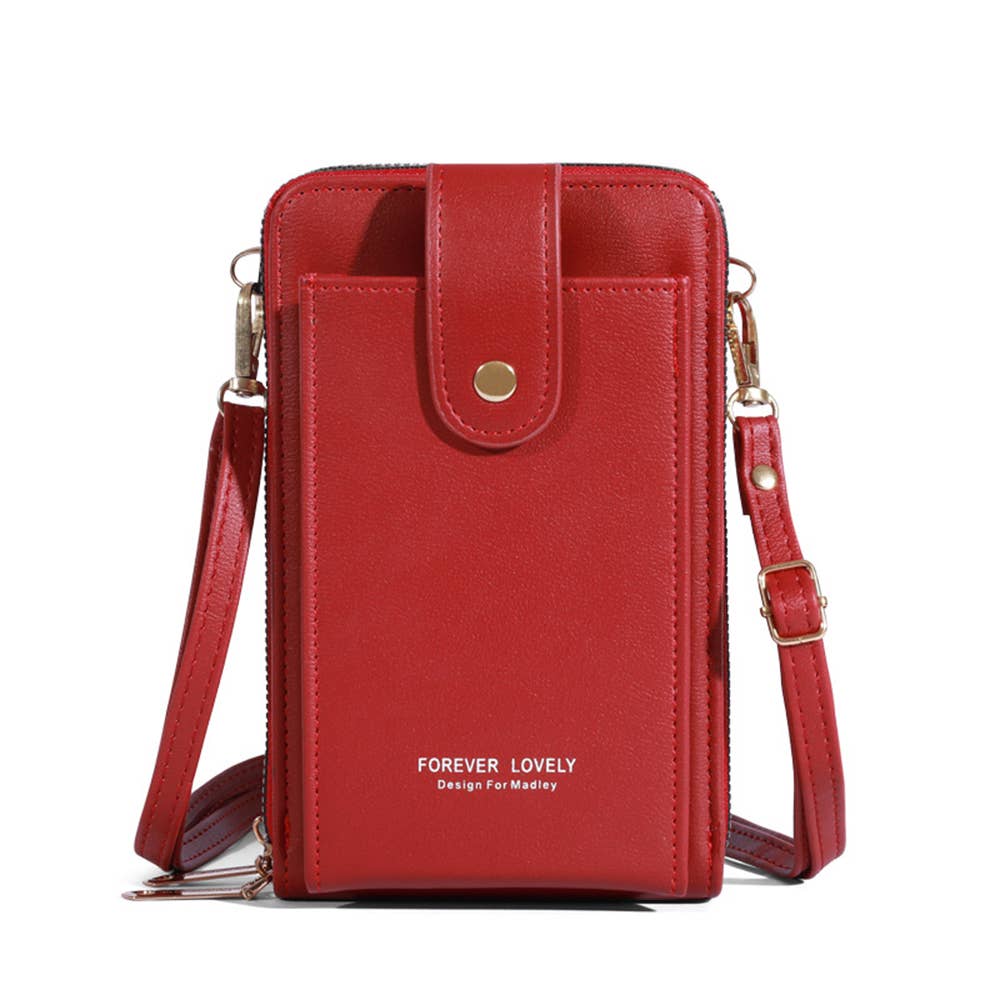Wholesalesir - Wholesale Crossbody Bag - Women's - Solid Color Three-layer Phone Wallet6
