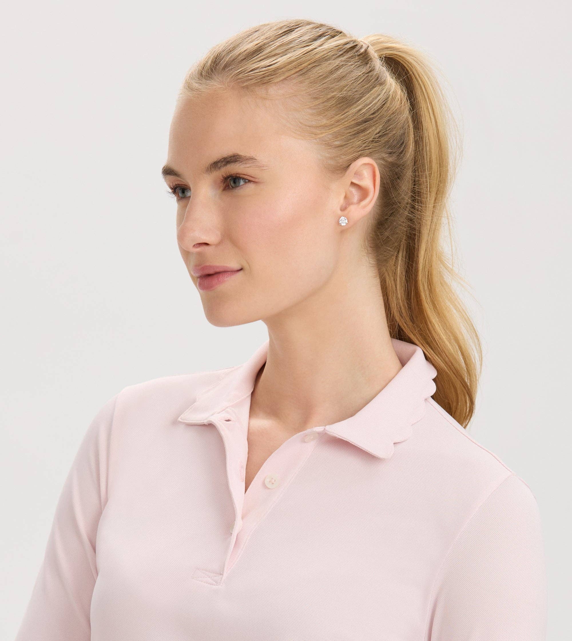 RNWK - Wholesale Polo - Women's - Scallop Collar Long Sleeve Polo2