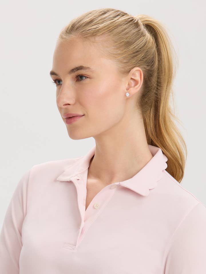 RNWK - Wholesale Polo - Women's - Scallop Collar Long Sleeve Polo2