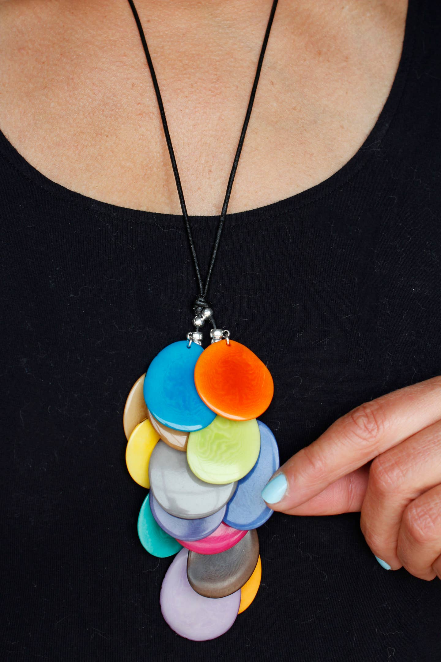 Sea Ranch Jewelry – wholesale Pendant/charm necklace – 11Z Tagua Long Statement Necklace2