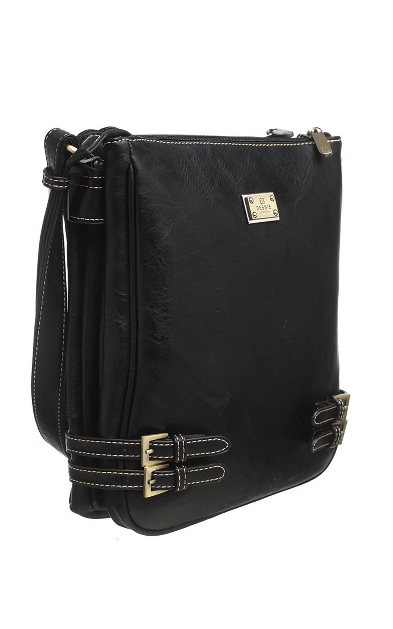 Bessie London - Wholesale Crossbodytas - Dames - Klassieke schoudertas met gesp en ritssluiting26