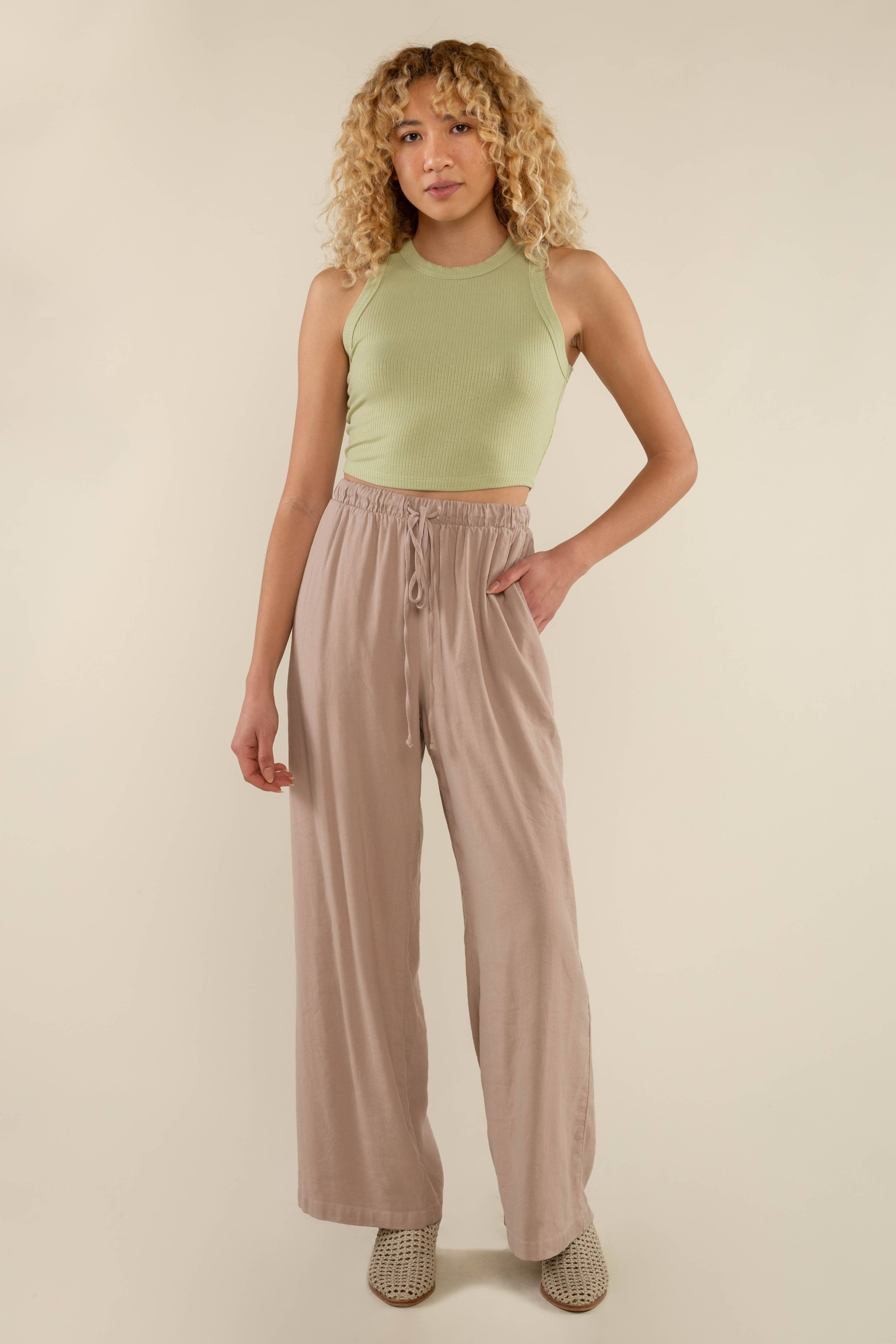 NLT – Tops – Mulher por atacado – Lula Rib Tank | Comprimento Básico da Colheita19