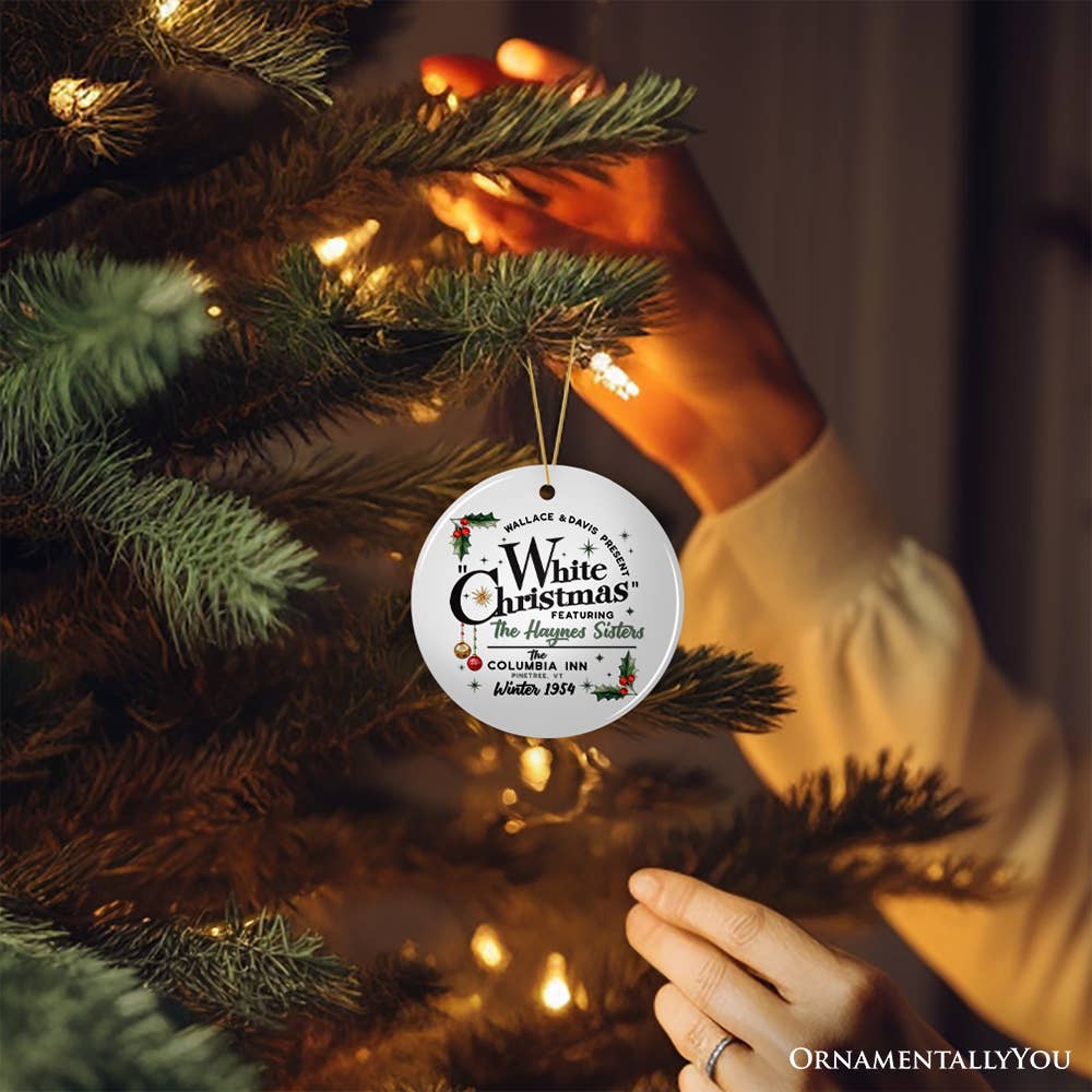 OrnamentallyYou – wholesale Ornament – White Christmas Ornament, Retro 1954 Holiday Inn Movie Gift 4