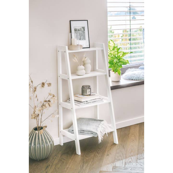 bianco Libreria autoportante M con 4 ripiani, MDF, bianca in vendita all'ingrosso su Faire1