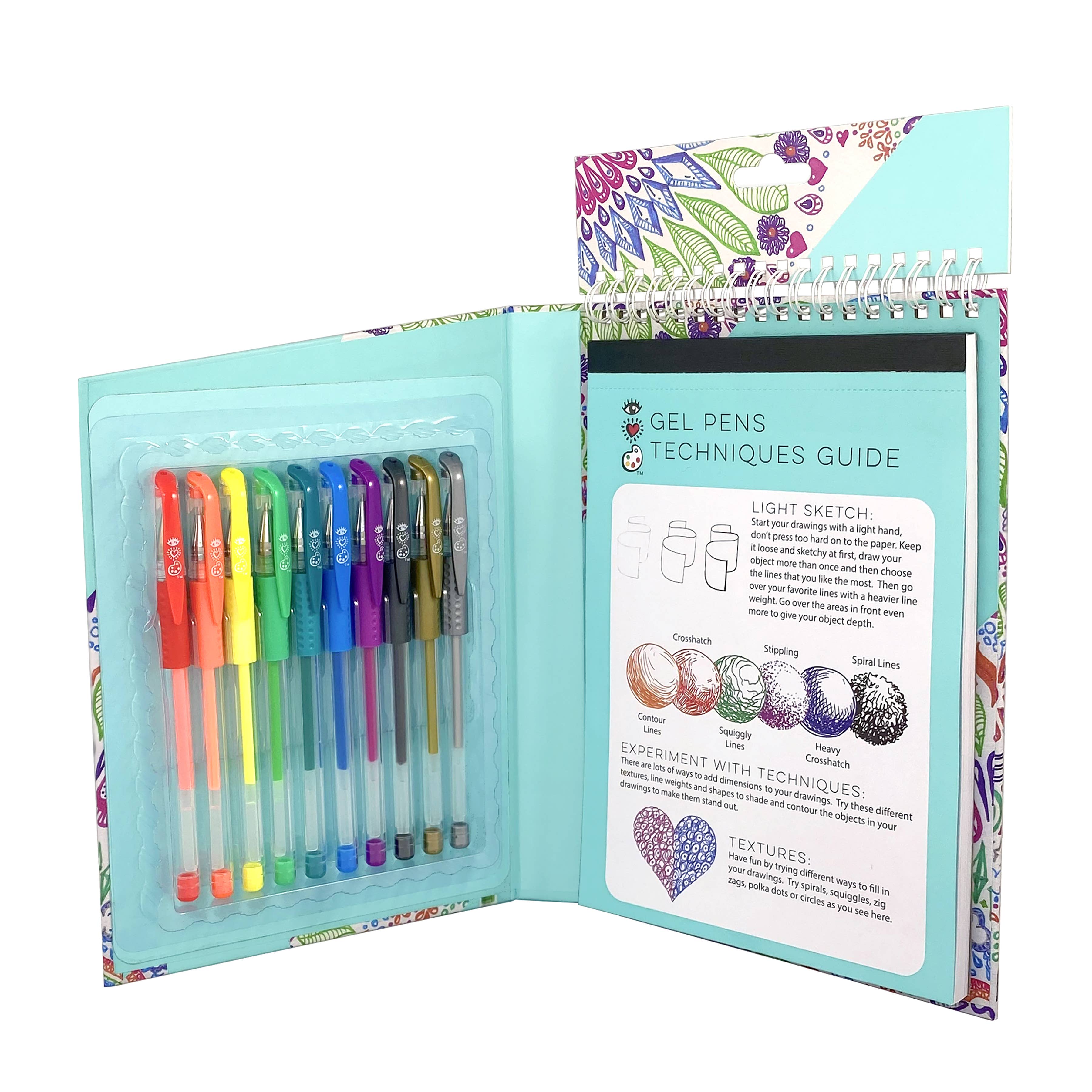 Bright Stripes - Wholesale Art Set - Kids & Baby - iHeartArt Travel Art Pack Gel Pens1