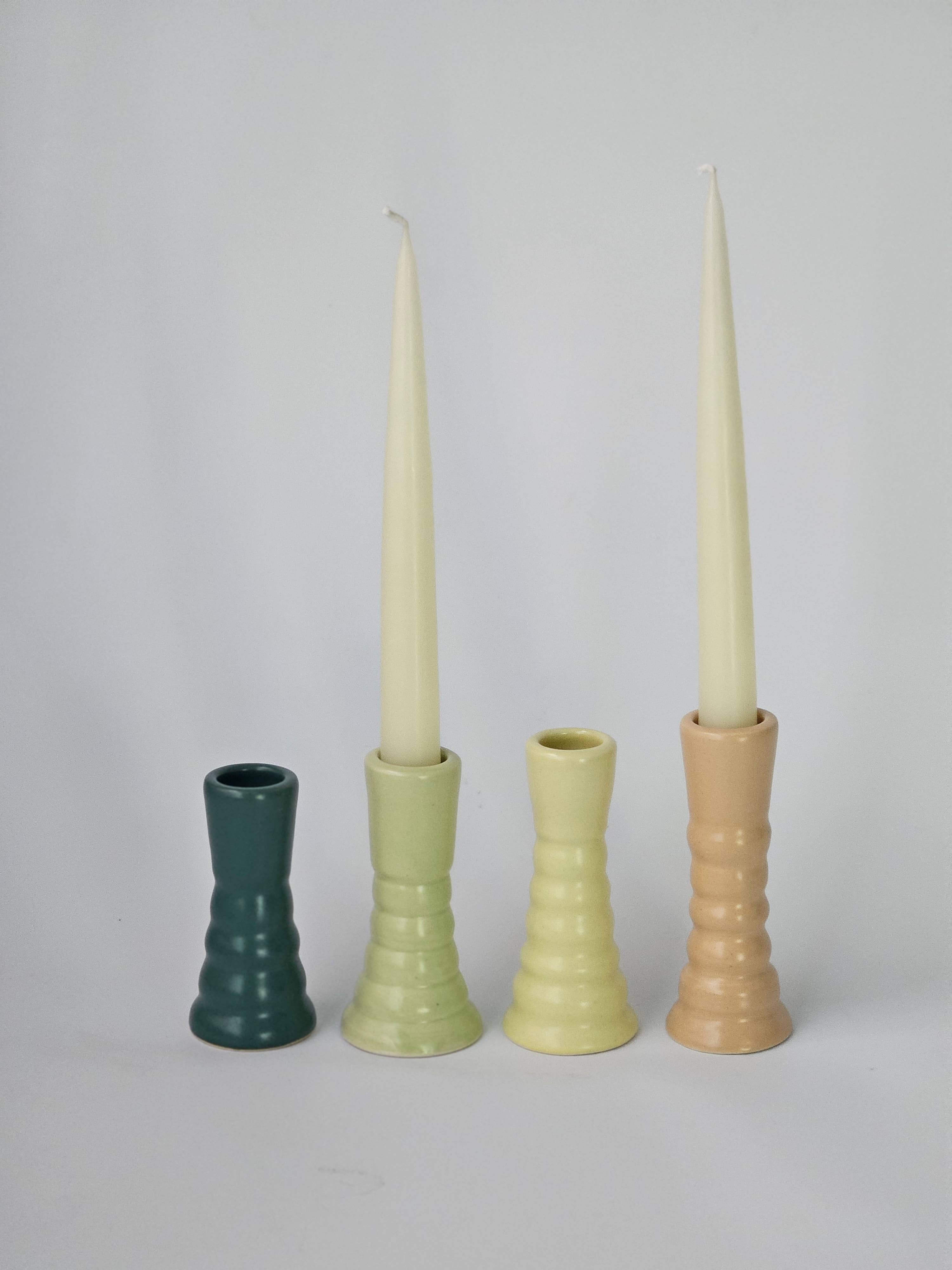 Bad Dogs Studio - Wholesale Candle Holder - Wiggly Candlestick • Colorful Ceramic Taper Candle Holder2
