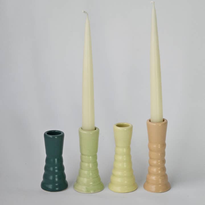 Bad Dogs Studio - Wholesale Candle Holder - Wiggly Candlestick • Colorful Ceramic Taper Candle Holder2